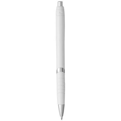 OBG.PUB - Stylo à bille avec grip en matière ABS Turbo Blanc Stylo à bille avec grip en matière ABS Turbo Blanc