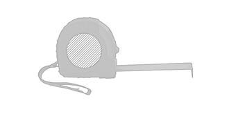 Mètre plastique avec housse de protection Grade - Marquage Recto