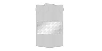 Thermo de 330ml en acier inoxydable Alios - Marquage autour