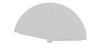 Éventail éco-design en bois/coton Dubert - Impression baguette eventail