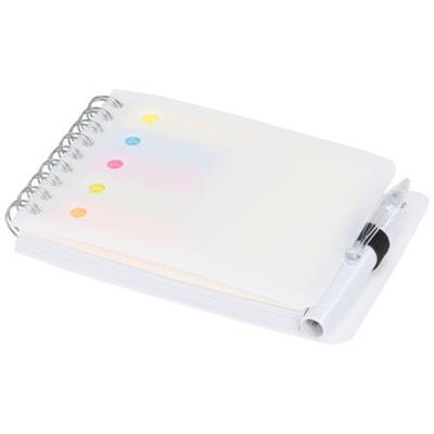 Carnet de poche A7 en plastique souple Kenty Blanc