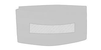 Bracelet avec deux bandes réfléchissant Priton - Marquage Recto