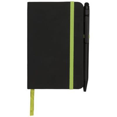 Carnet de notes A6 bicolore en plastique PU Edex Vert