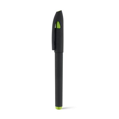 OBG.PUB - Stylo en plastique corps en caoutchouc Flex Vert Stylo en plastique corps en caoutchouc Flex Vert