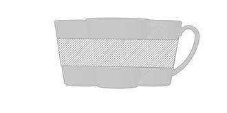 Mug à paroi simple en plastique 350 ml Supreme - Marquage autour