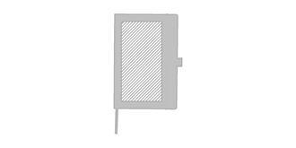 Carnet A5 avec couverture en plastique Revallo - Marquage Recto