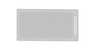 Power bank de 5 watts avec corps en bambou Diufix - Marquage Recto