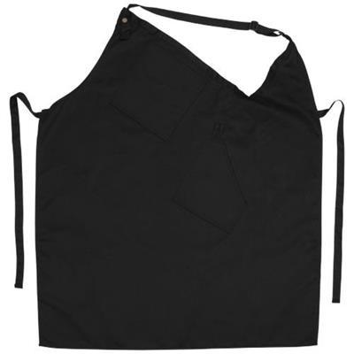 OBG.PUB - Tablier de cuisine asymétrique en coton Andira Noir Tablier de cuisine asymétrique en coton Andira Noir