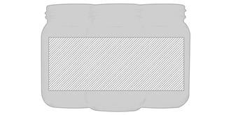 Pot multi-usage transparent en verre Drunaxas - Marquage autour