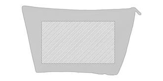 Trousse de toilette bicolore en polyester Fonarc - Marquage Recto