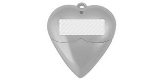 Clé USB en forme de cœur Phoenix - Marquage Recto