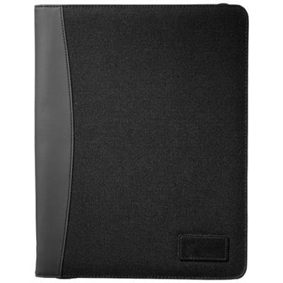 OBG.PUB - Conférencier A4 zippé en polyester 600D Darcus Noir Conférencier A4 zippé en polyester 600D Darcus Noir