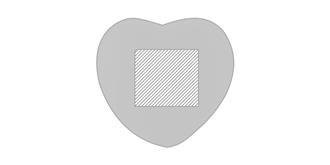 Anti-stress en forme de cœur en PU Hertie - Marquage Recto