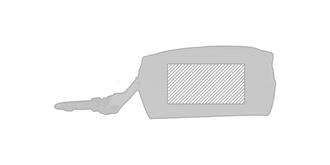 Trousse en polyester 420D avec zip Migas - Marquage Recto