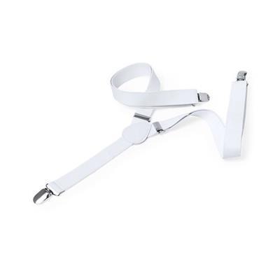 Bretelles en matière polyester de couleur sobre AQ