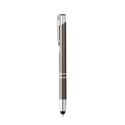 OBG.PUB - Stylo multifonction avec clip en métal Iron Gris Stylo multifonction avec clip en métal Iron Gris