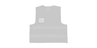 Gilet de sécurité à usage professionnel Seem - Marquage poitrine droite