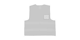 Gilet de sécurité à usage professionnel Seem - Marquage poitrine gauche