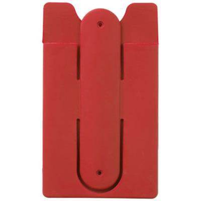 Écouteurs et porte-carte en silicone Wirdy Rouge