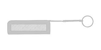 Batterie de secours 1200 mAh Spanis - Marquage Recto