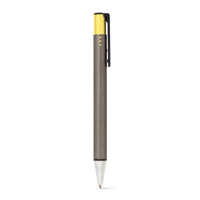 Stylo en métal tricolore Bicai Jaune
