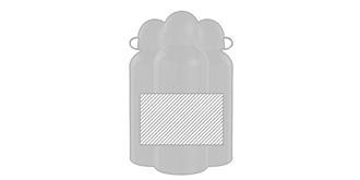 Gourde de sport 650ml en aluminium Barriste - Marquage autour