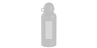 Gourde de sport 650ml en aluminium Barriste - Marquage Recto