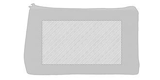 Nécessaire en tissu microfibre 100% Rayou - Marquage Recto