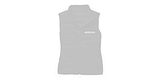 Bodywarmer duvet léger élégant pour homme Magma - Marquage poitrine droite