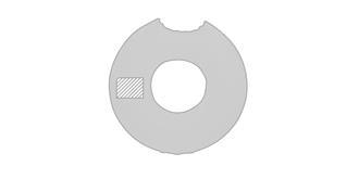 Matelas en PVC en forme de donut Kalis - Impression Gauche