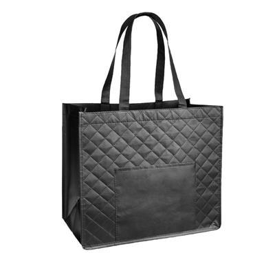 OBG.PUB - Sac shopping robuste en non tissé laminé Arlet Noir Sac shopping robuste en non tissé laminé Arlet Noir