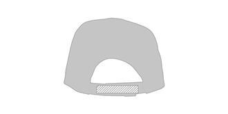 Casquette coloré avec 5 panneaux en coton Hodis - Impression sur langette casquette