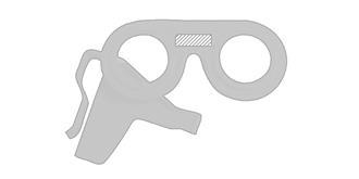 Lunettes de réalité virtuelle en plastique Bolmex - Marquage Recto