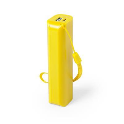 OBG.PUB - Power-bank 1 200 mAh robuste en plastique Boltek Jaune Power-bank 1 200 mAh robuste en plastique Boltek Jaune