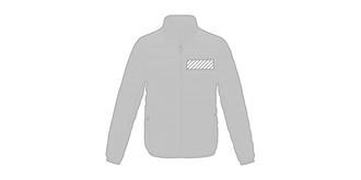 Doudoune duvet pour homme en nylon Macin - Marquage poitrine gauche