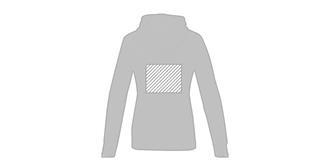 Sweat à capuche pour femme en coton Sharon - Marquage Verso