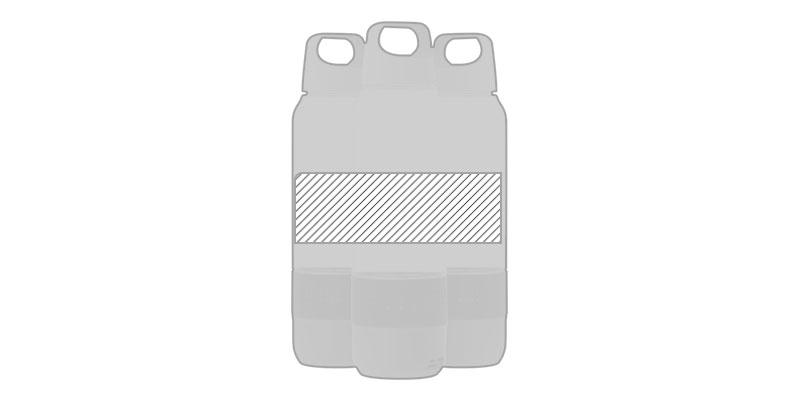 OBG.PUB - Bidon en Tritan avec haut-parleurs Bluetooth Adowa - Marquage autour Bidon en Tritan avec haut-parleurs Bluetooth Adowa - Marquage autour