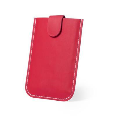 Porte-Cartes en similicuir avec système RFID Serbi Rouge