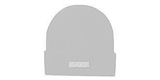 Bonnet tricot doux et chaud en acrylique Holseni - Marquage Recto
