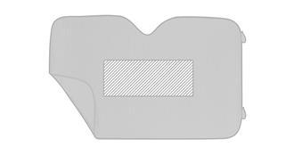 Pare-Soleil en aluminium et liseré noir Falnist - Marquage Recto