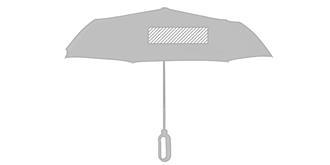 Parapluie pliable en pongée résistant Bromson - Marquage Recto