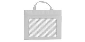 Porte document fermeture frontale Brief - Marquage Recto