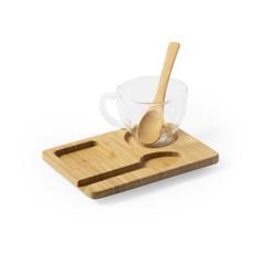 OBG PUB - Set de tasse avec base et cuillère bambou Morkeli