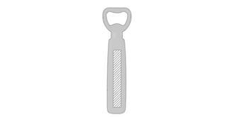 Ouvre-bouteillerobuste en bois Narius - Marquage Recto