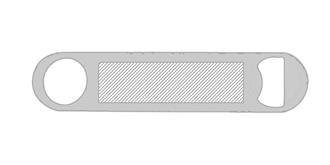 Ouvre-bouteille robuste de 98 g en bois Ferdy - Marquage Recto