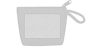 Porte-monnaie stylé en coton Narses - Marquage Recto