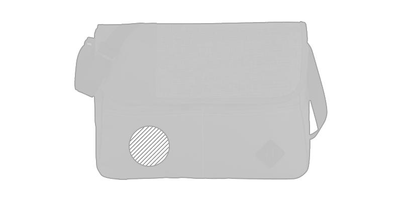 OBG.PUB - Cartable en matière polyester bicolore Ofility - Impression Gauche Cartable en matière polyester bicolore Ofility - Impression Gauche