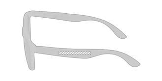 Lunettes de Soleil en bambou pour adulte Timex - Marquage manche droite