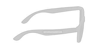 Lunettes de Soleil en bambou pour adulte Timex - Marquage manche gauche