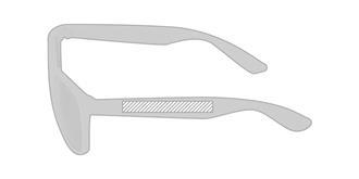 Lunettes de Soleil en fibre bambou/PP Kiltan - Marquage branche droite